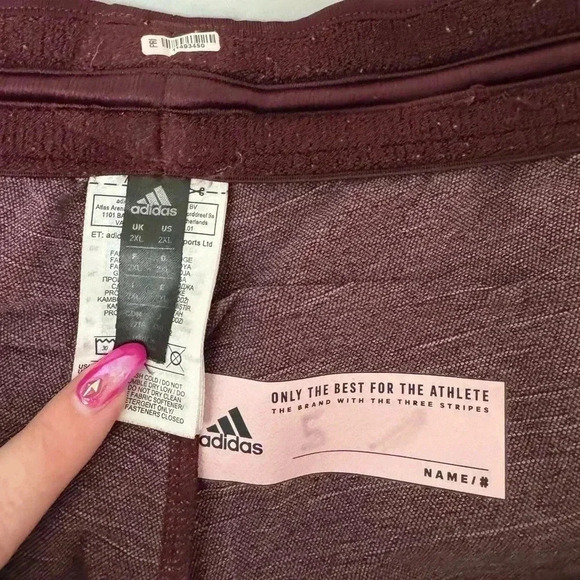 Texas A&M University Adidas Maroon Mens Jogger Exercise Workout Pants Leg Zip 2X - Picture 5 of 13